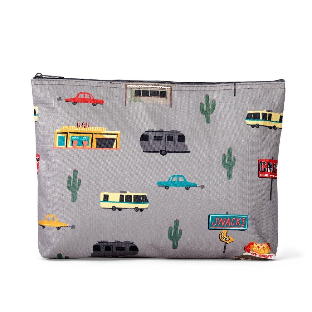 Thirty-One Zipper Pouch in Cactus Campers